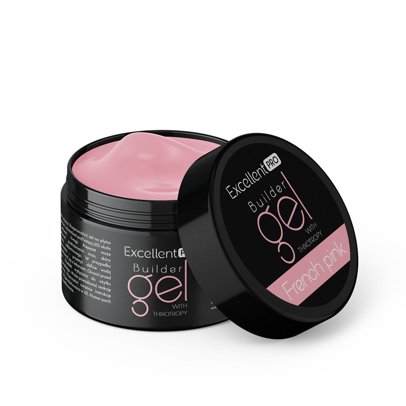Excellent PRO Builder Thixo Żel Budujący French Pink 50g